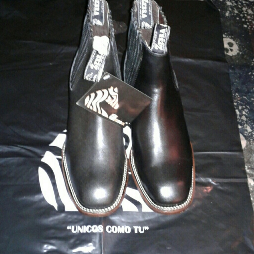 black boots